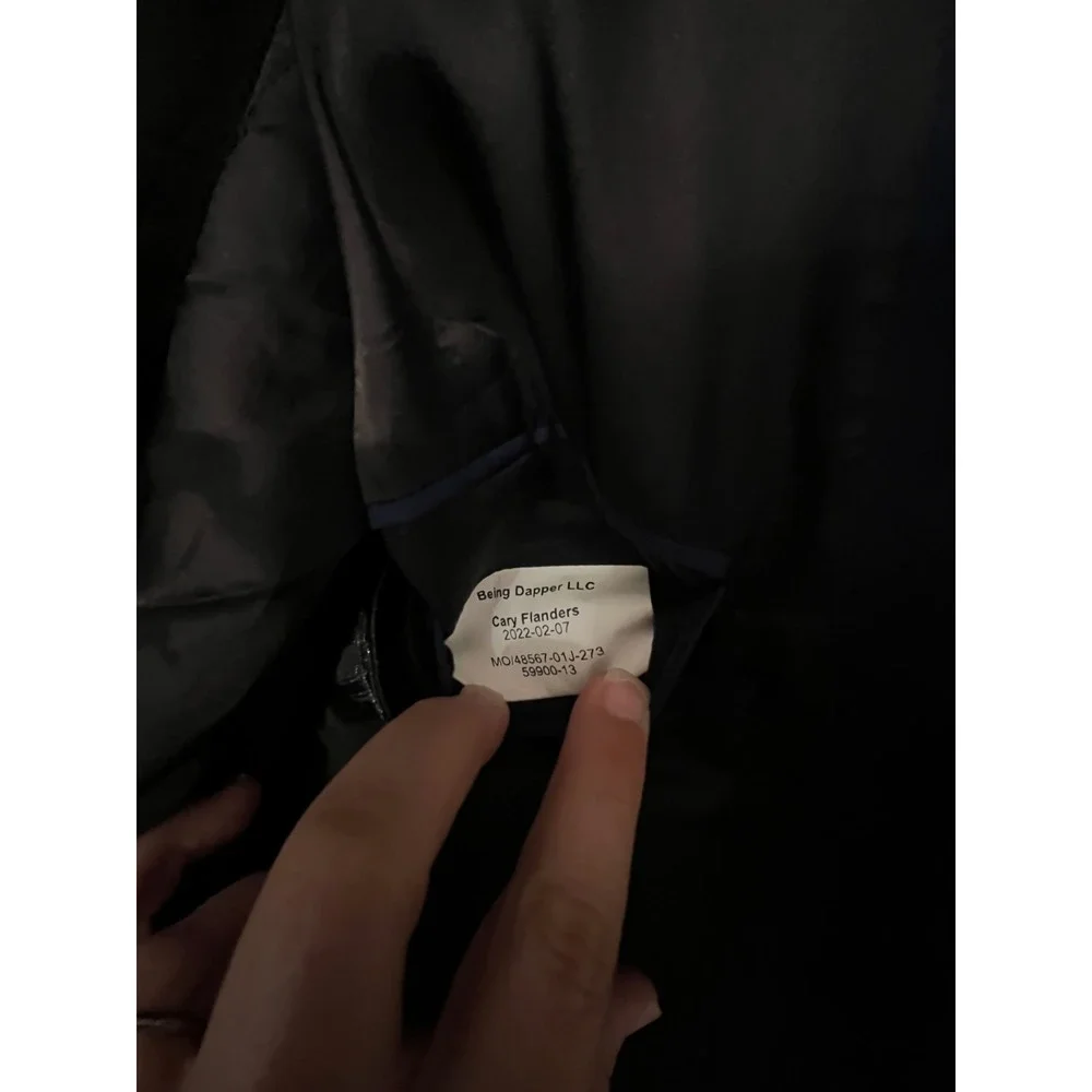 House of Donaldson Mens Blue Tuxedo Blazer Shawl Lapel Formal Jacket